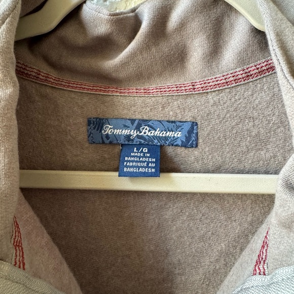 Tommy Bahama Quarter (1/4) Zip Top - Large - Gray - Picture 3 of 5